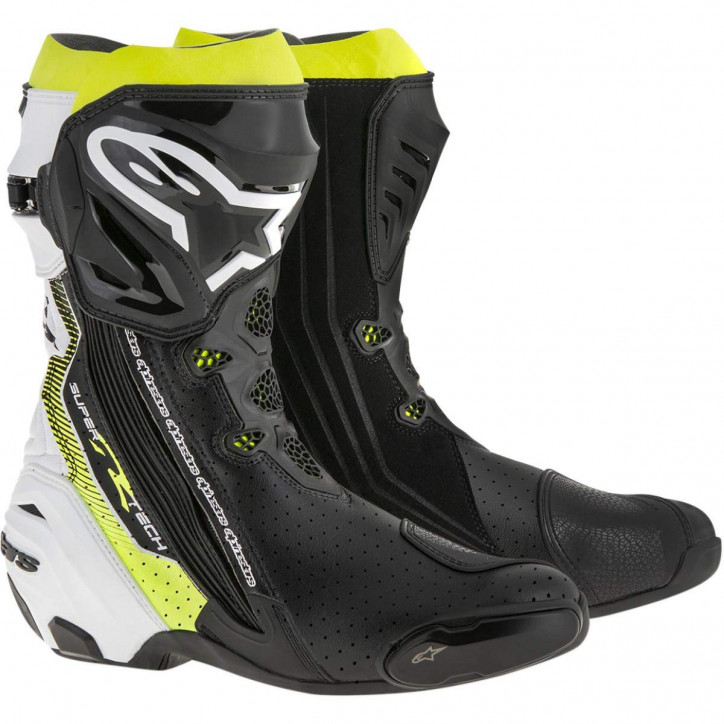 Alpinestars Supertech R Boot - schwarz/weiss/fluo-gelb